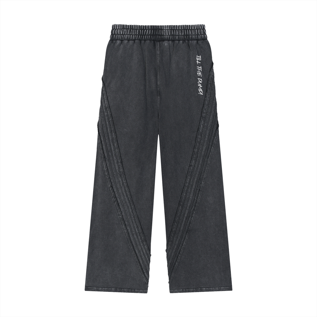 Snow Washed Tape Raw Edge Sweatpants