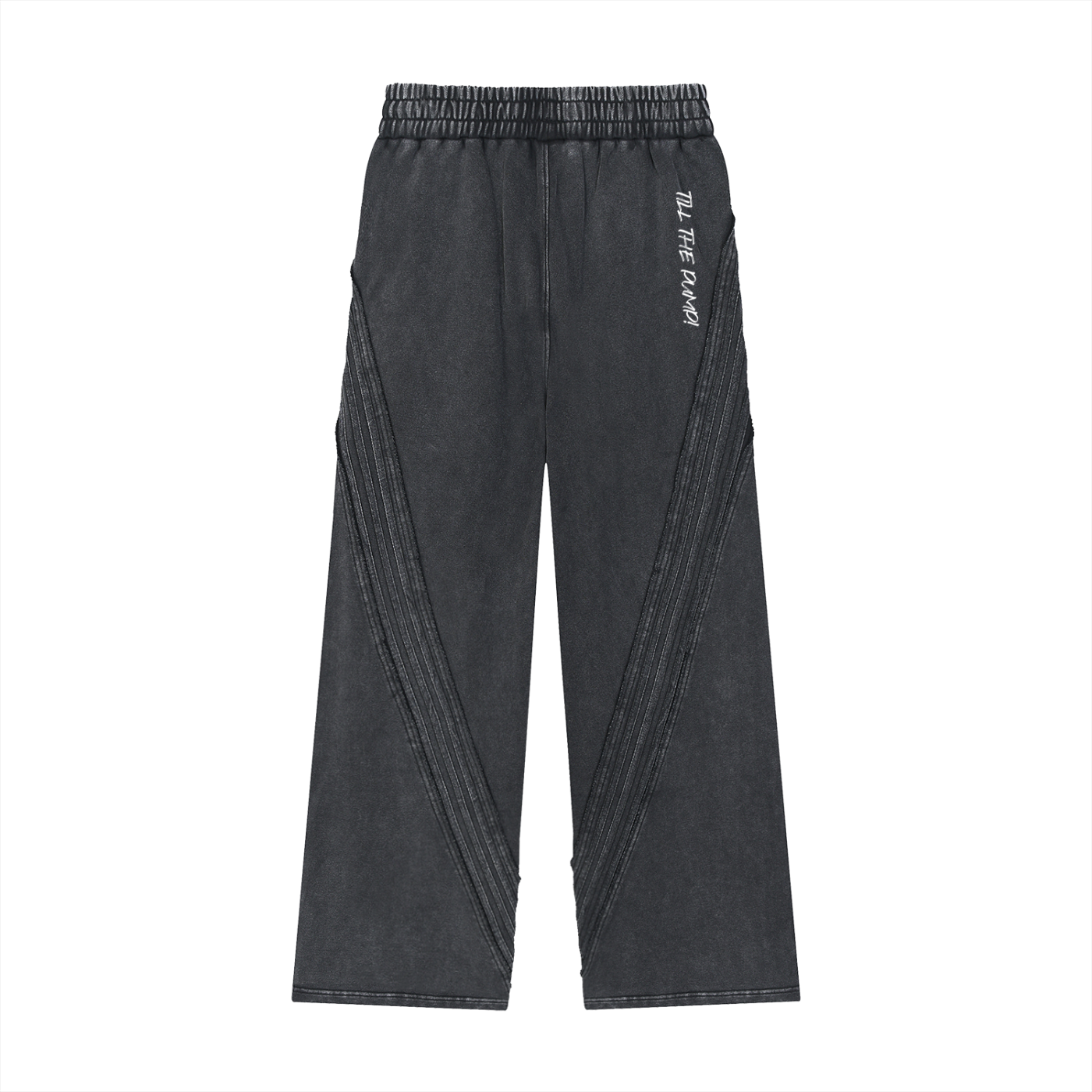Snow Washed Tape Raw Edge Sweatpants