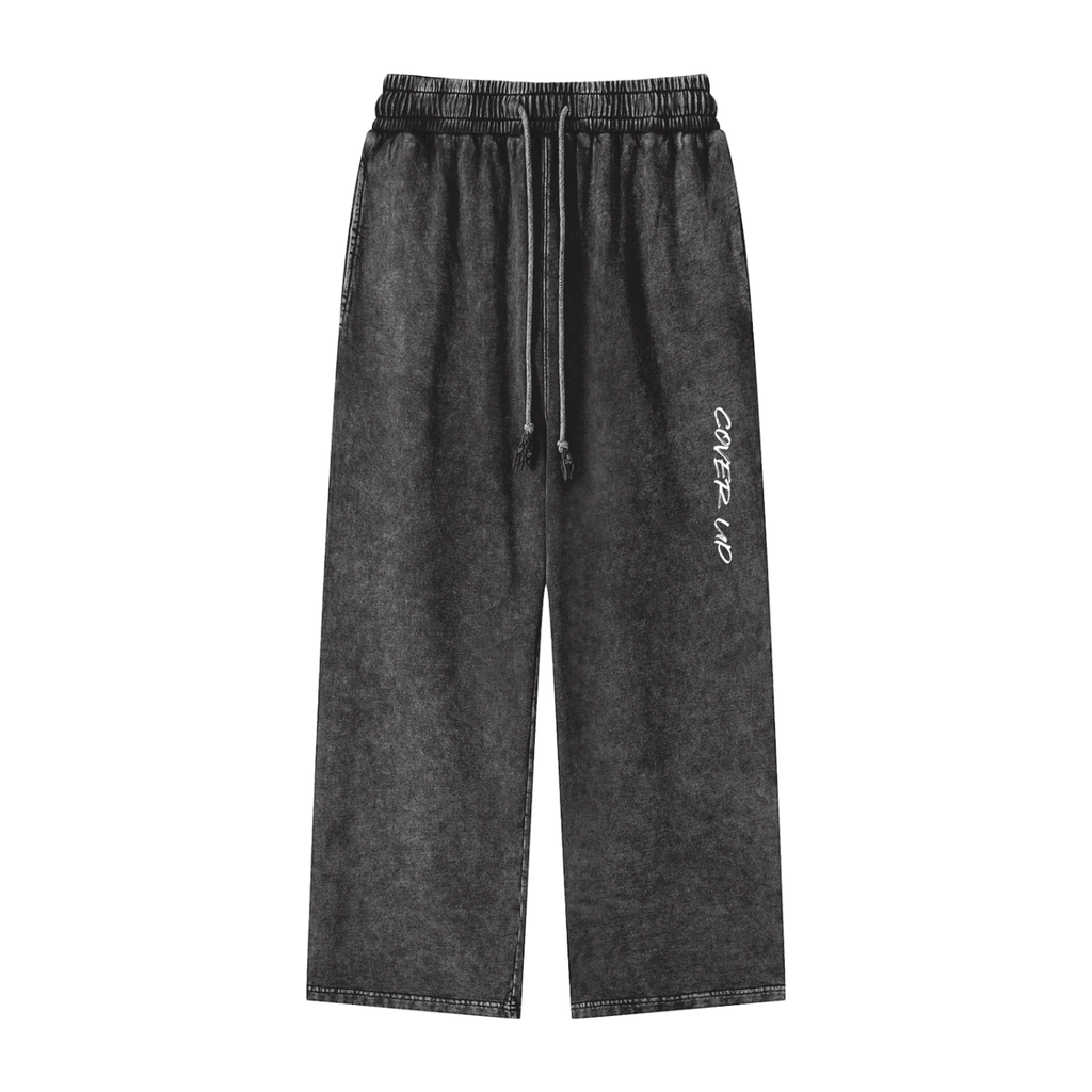 Snow Washed Straight Leg Pants