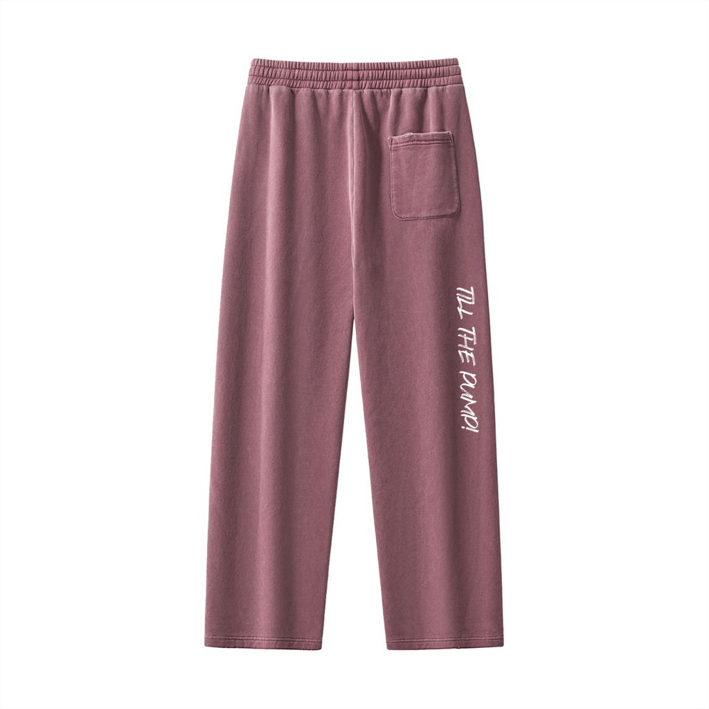 Frayed Enzyme Washed Fleece Sweatpants