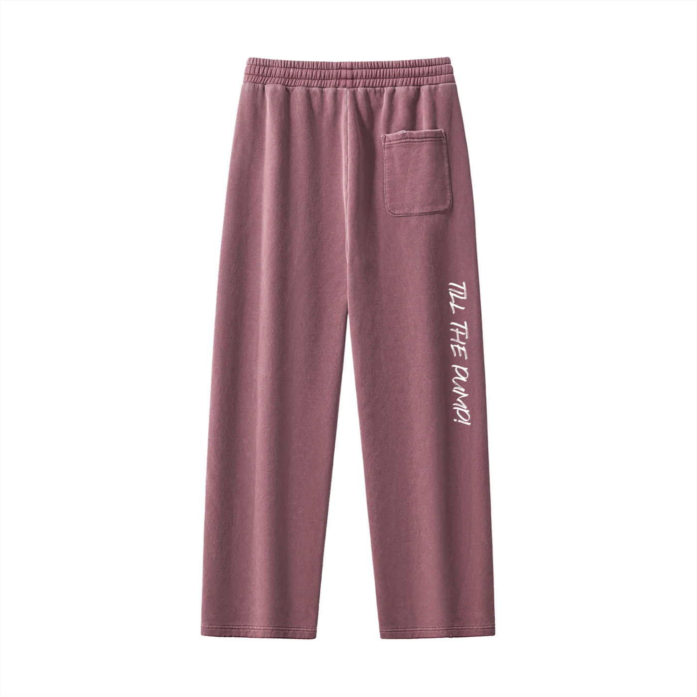Frayed Enzyme Washed Fleece Sweatpants