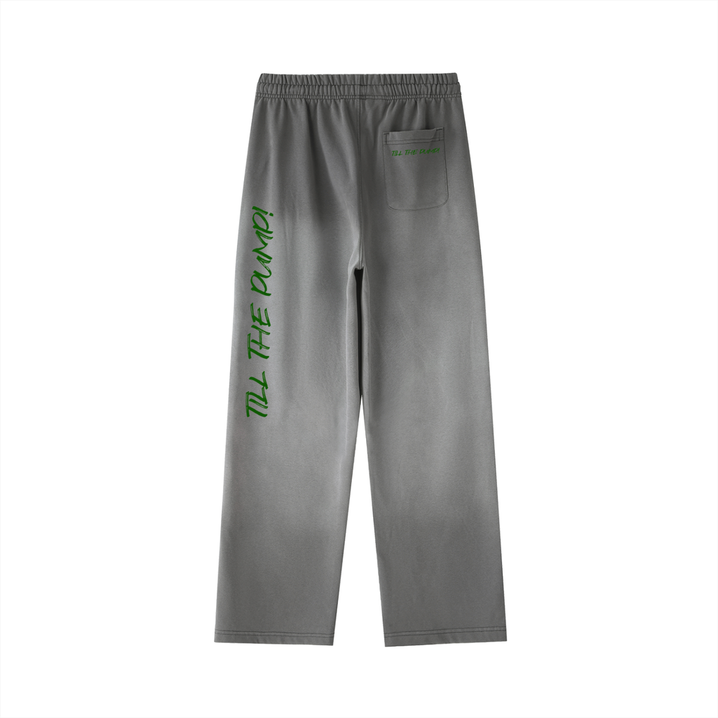 Vintage Washed Gradient Straight-Leg Sweatpants