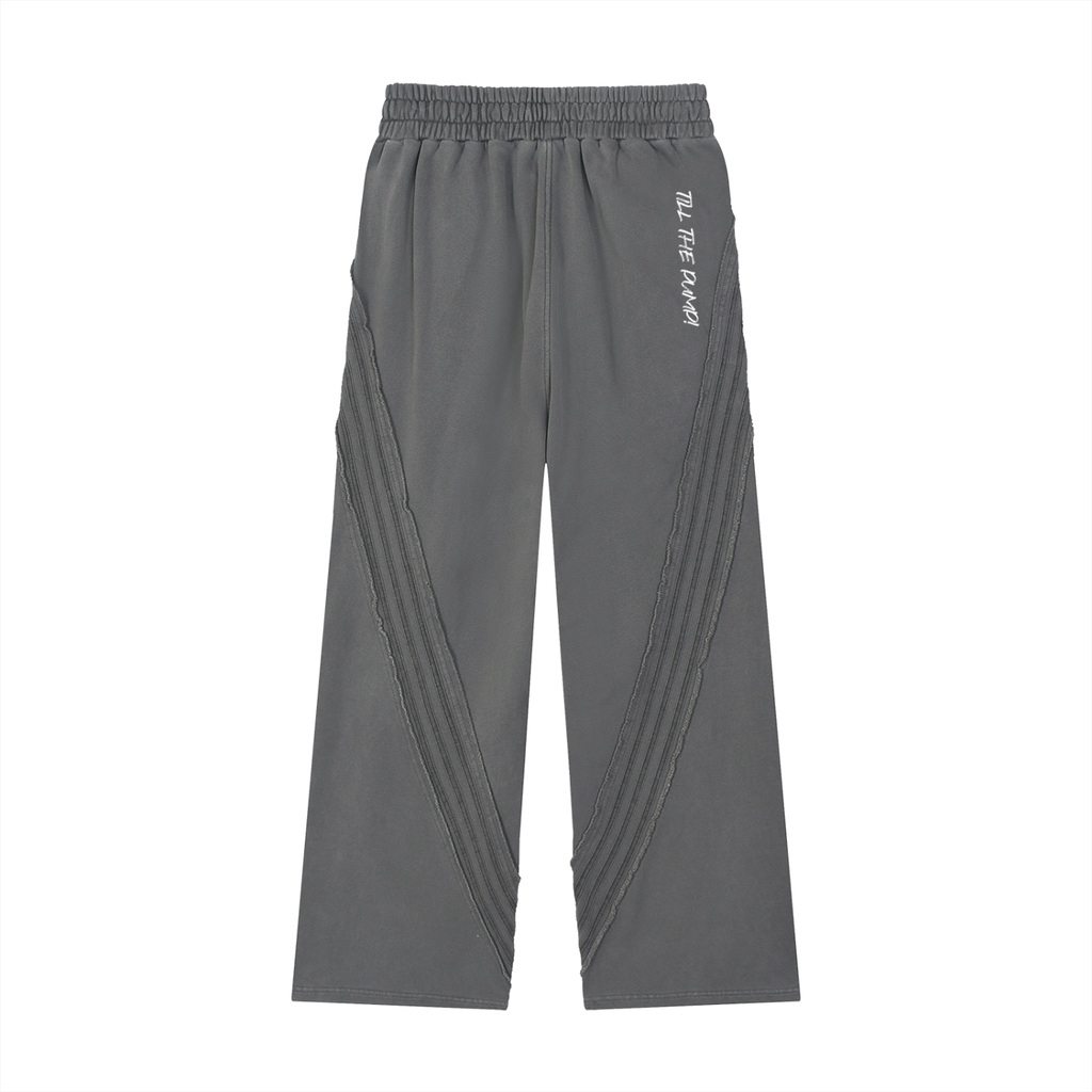 Snow Washed Tape Raw Edge Sweatpants