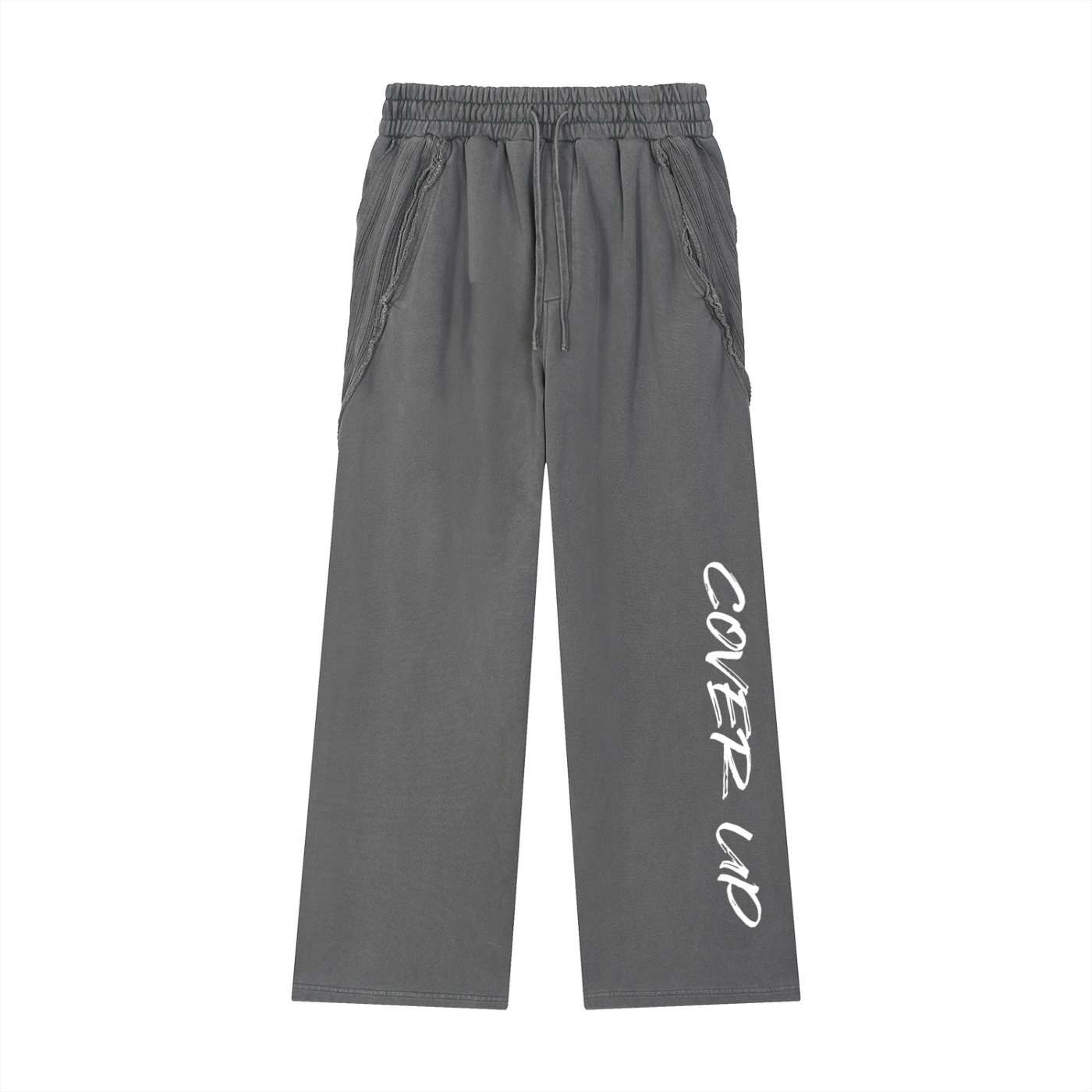 Snow Washed Tape Raw Edge Sweatpants