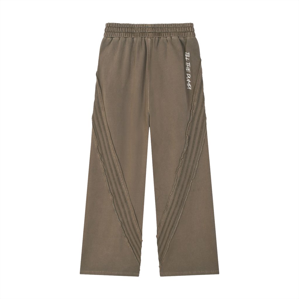Snow Washed Tape Raw Edge Sweatpants
