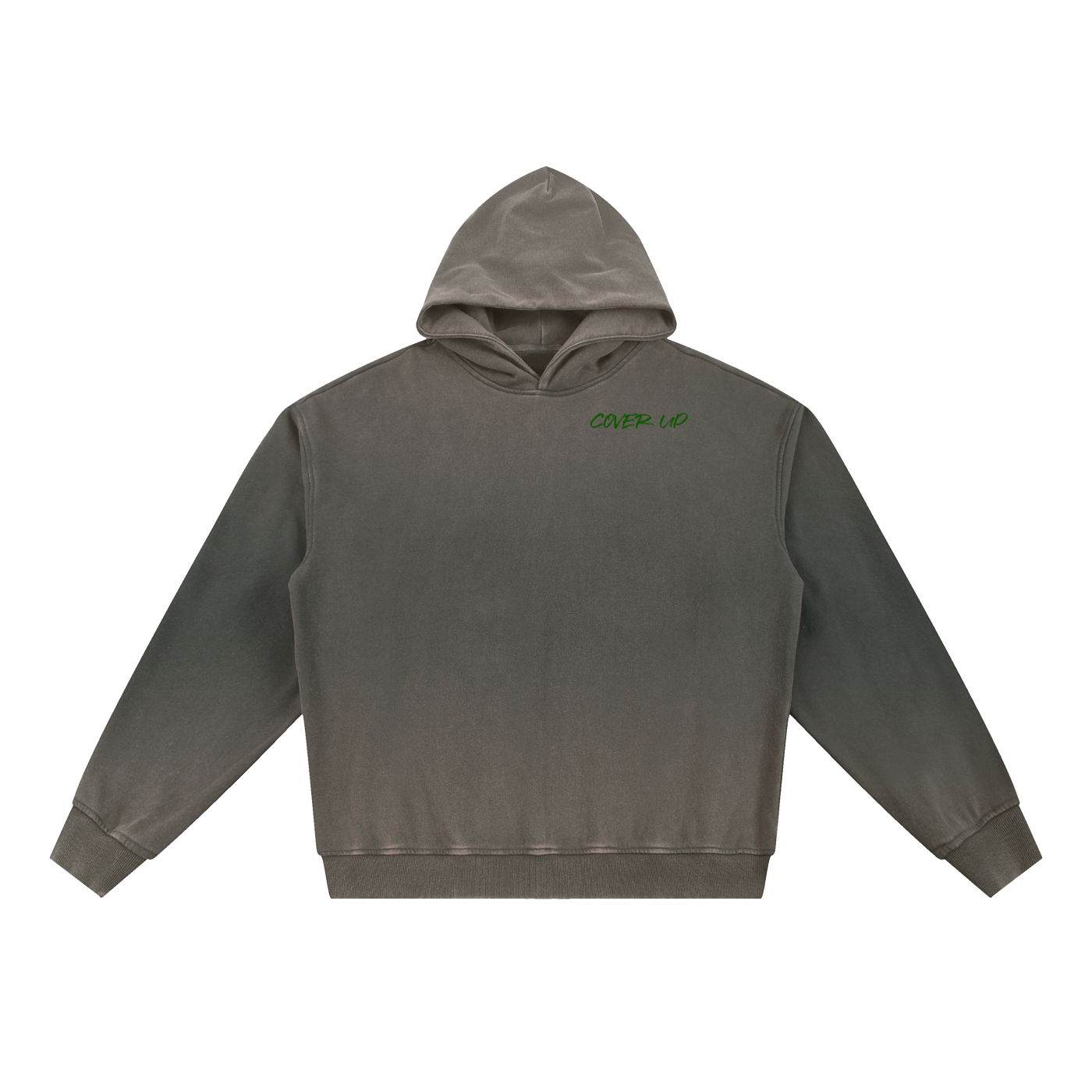 Vintage Washed Gradient Fleece Hoodie