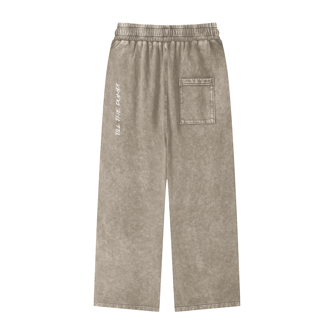 Snow Washed Straight Leg Pants