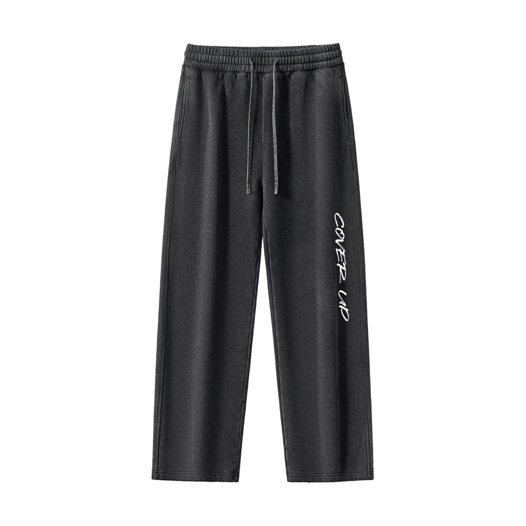 Frayed Enzyme Washed Fleece Sweatpants
