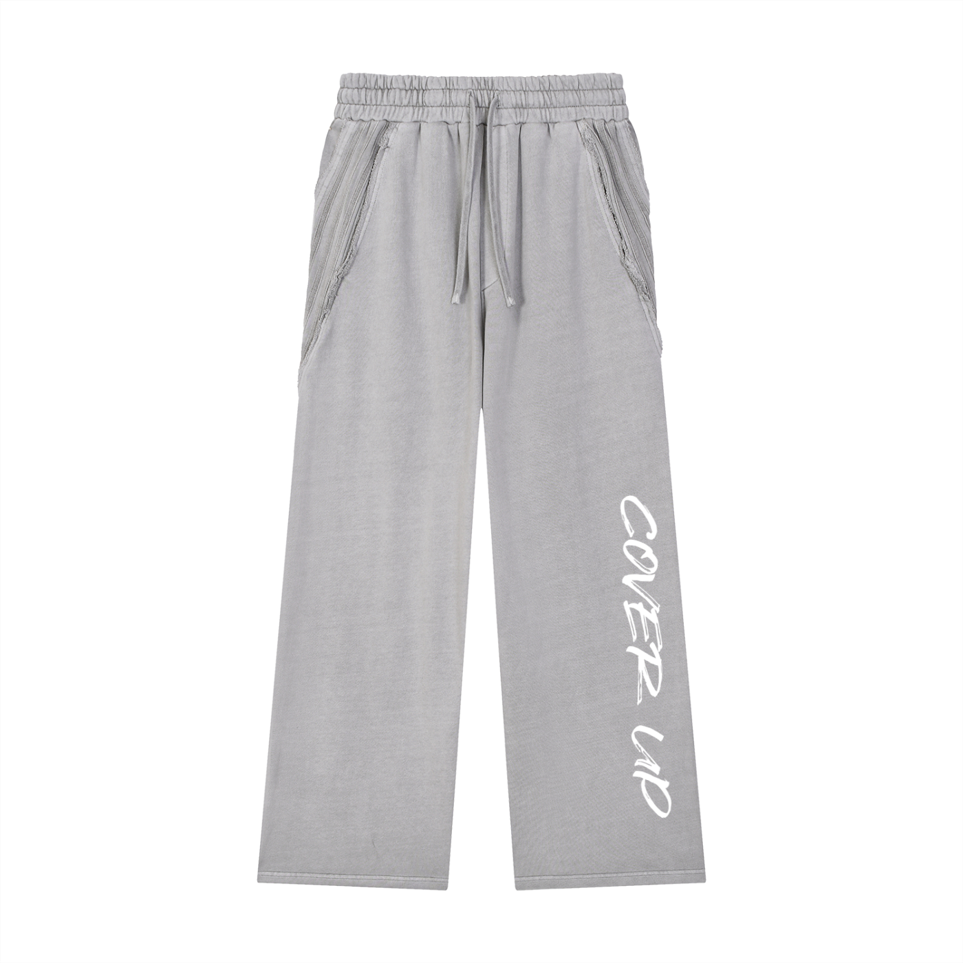 Snow Washed Tape Raw Edge Sweatpants