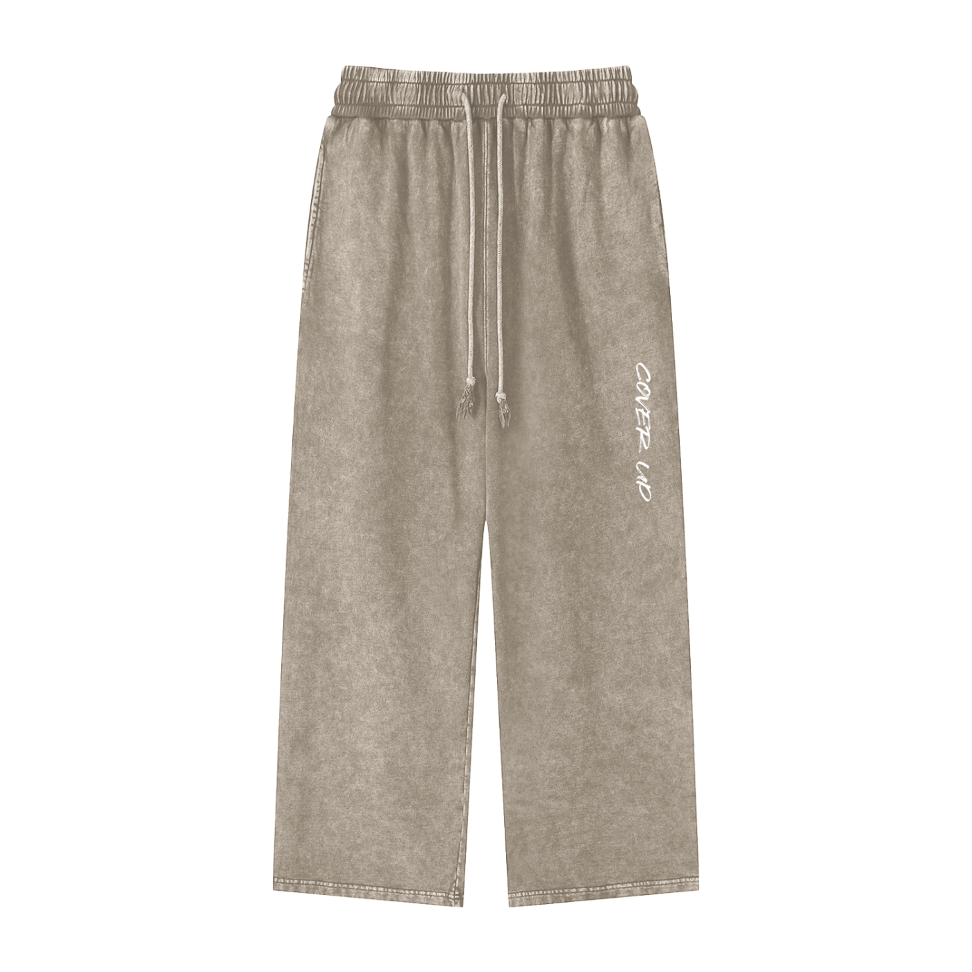 Snow Washed Straight Leg Pants