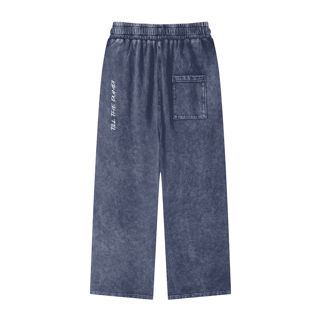 Snow Washed Straight Leg Pants